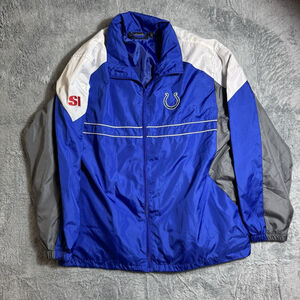 NFL Indianapolis Colts Sports Illustrated Windbreaker Full Zip Jacket Size XL